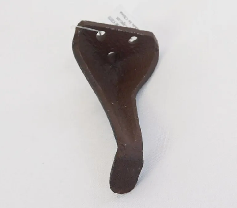 Iron Mini Furniture Leg in Brown Rust Finish – Small