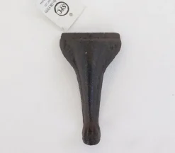 Iron Mini Furniture Leg in Brown Rust Finish – Small