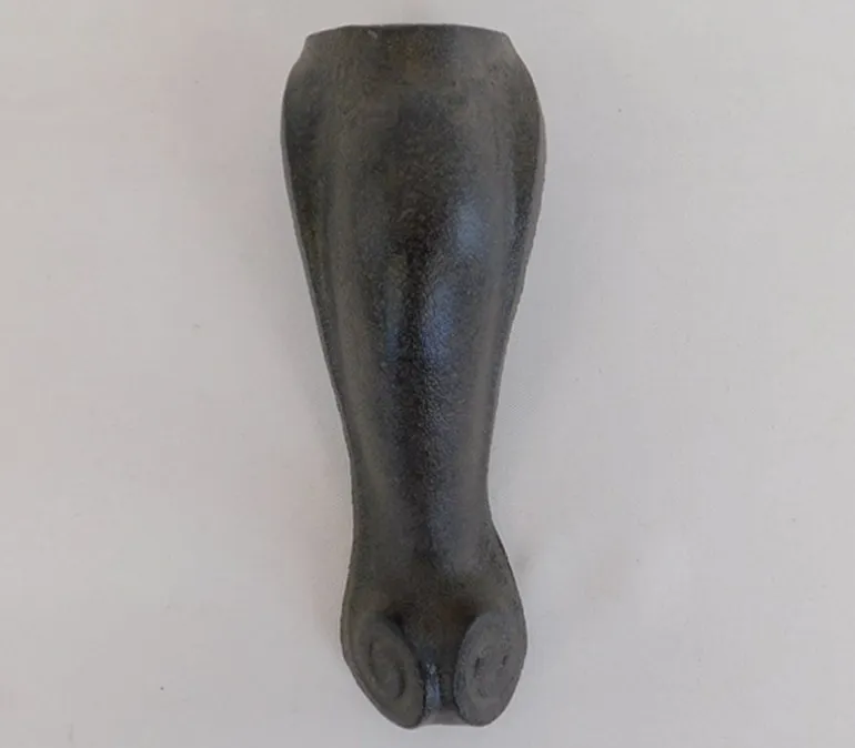Iron Mini Furniture Leg in Brown Rust Finish – Large