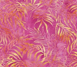 Island Zest Batiks Palm Cluster in Bubblegum Pink