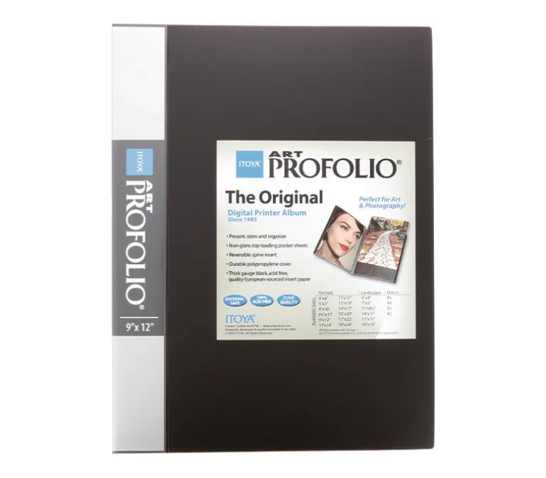 Itoya Art Profolio Black – 9 x 12 inch