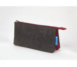Itoya Midtown Pouch – 4 x 7 inch  – Charcoal and Maroon