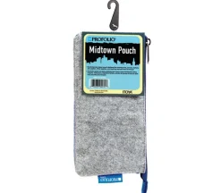 Itoya Midtown Pouch – 4 x 7 inch – Grey and Blue
