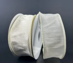 Ivory Faux Dupioni Ribbon – 1.5-inch