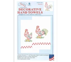 Jack Dempsey Decorative Hand Towel – Rooster – 2 Piece