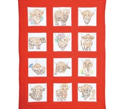 Jack Dempsey Wildflowers Decorative Hand Towels Pair