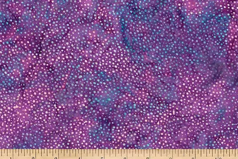 Jewel Batiks Dotted Leaves in Midnight Tonal
