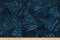 Jewel Batiks Ferns Persia Blue Tonal