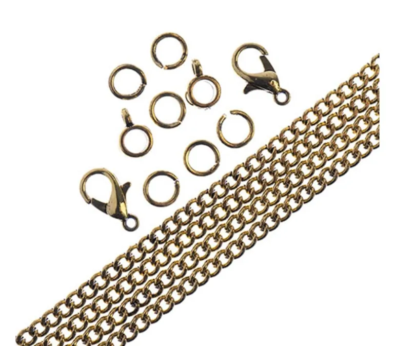 John Bead Chain Set – 36-inch Curb – 3mm (view finishes)