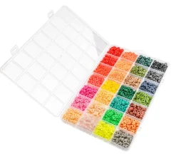 John Bead Polymer Clay Bead Box – Assorted Color Bead Kit