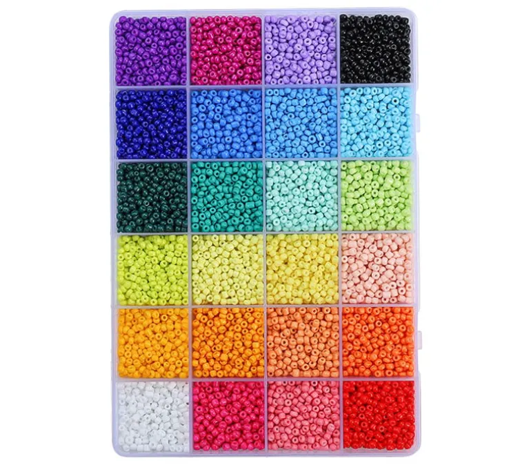 John Bead Seed Bead Box 8/0 – 24 Colors – Blues