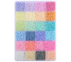 John Bead Seed Bead Box 8/0 – 24 Colors – Metals