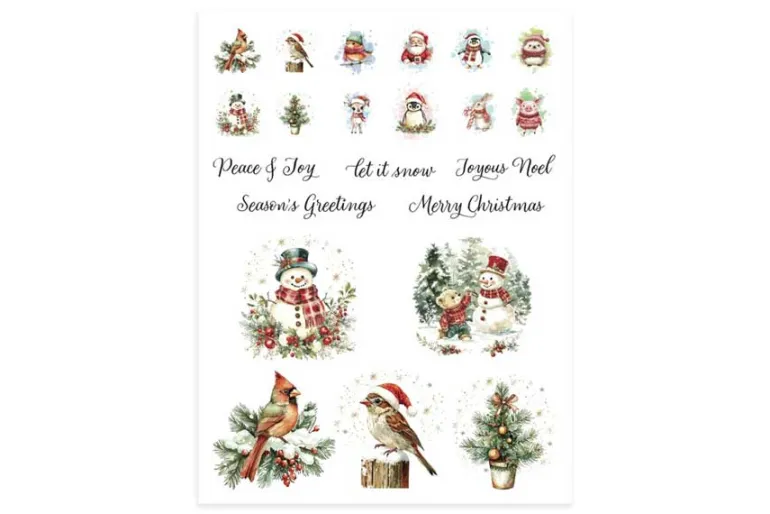 Joyful Season Rub-Ons