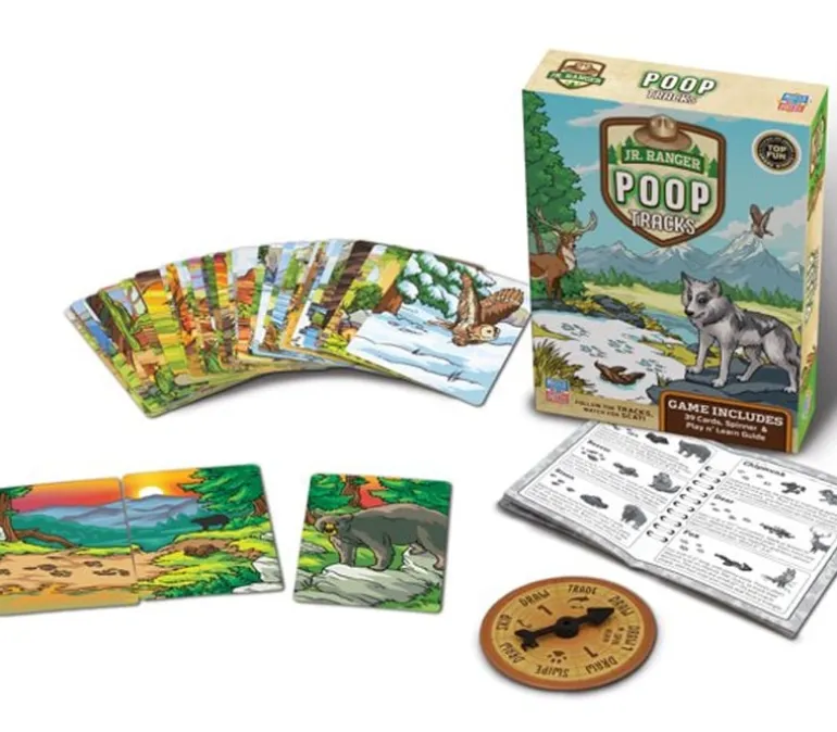 Jr Ranger Poop Tracks Card Game National Parks