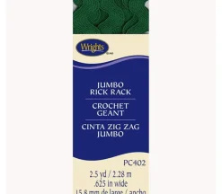 Jumbo Rick Rack Emerald 5/8-inch x 2.5-yards 117402044