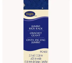 Jumbo Rick Rack Yale Blue 5/8-inch x 2.5-yards 117402078