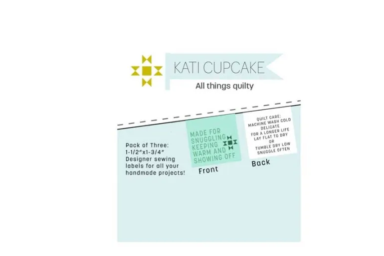 Kati Cupcake Dead Serious I Made This Sew in Labels 3 count