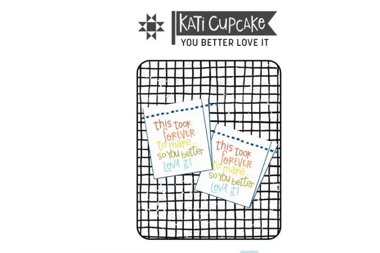 Kati Cupcake Hand Made with Love and 10 Million Trips 3 count