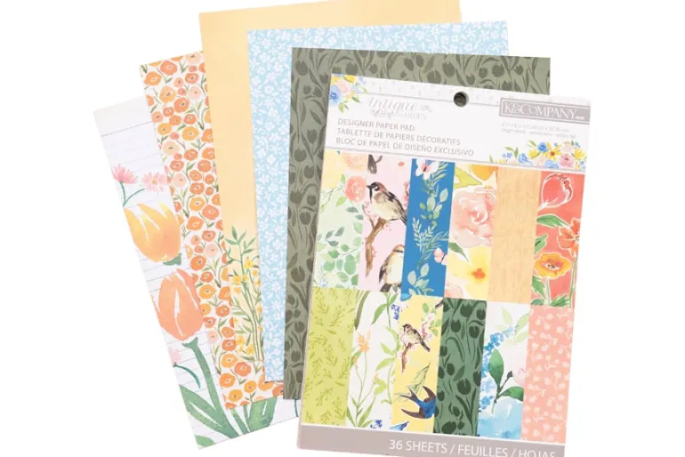 K&Company Paper Pad – 6″x8″ – Antique Garden