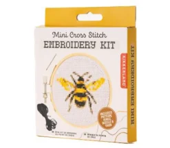 Kidoki Mini Bee Cross Stitch Embroidery Kit