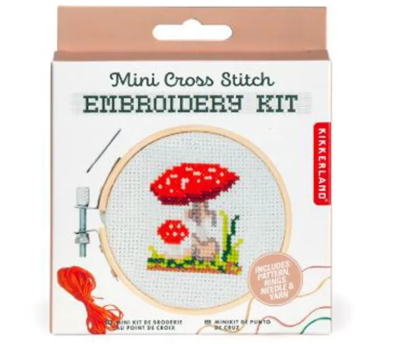 Kidoki Mini Bird Cross Stitch Embroidery Kit