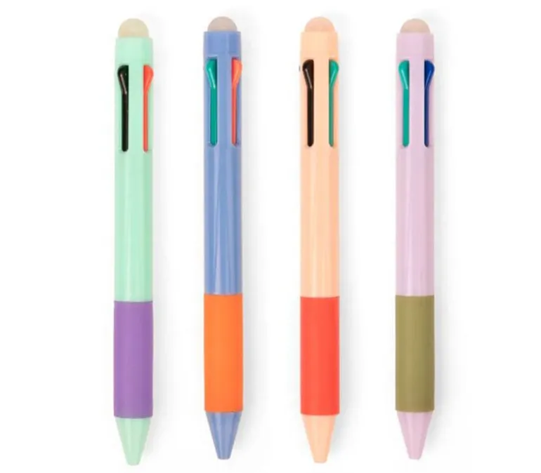 Kikkerland Multicolor Erasable Pen – 1 Pen – Color Shipped is Randomly Picked