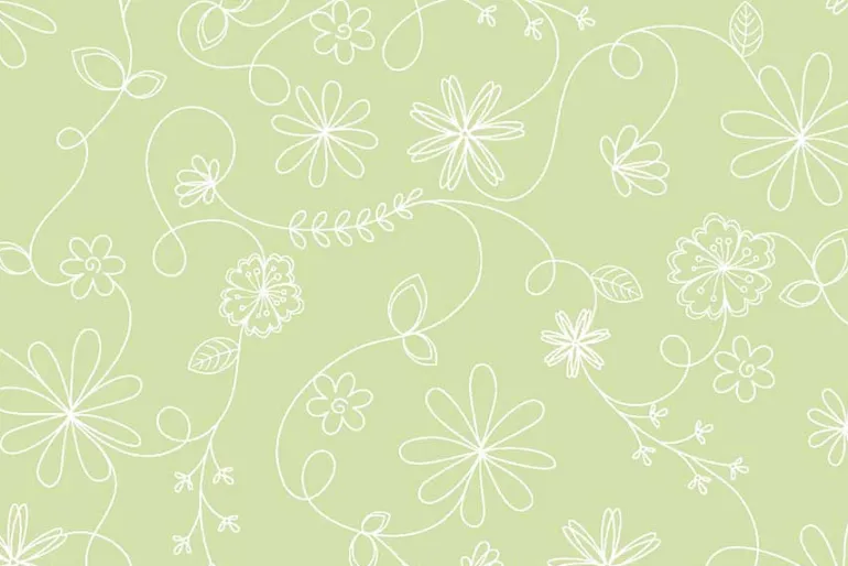 Kimberbell Flannel Small Yellow Dots on White