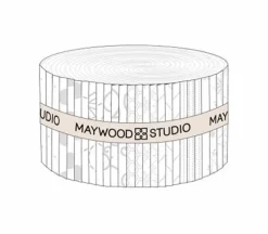 Kimberbell White on White 2.5-inch Jelly Roll Strip Pack 40 Count