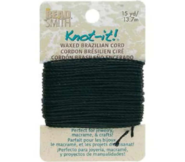 Knot It! Waxed Brazilian Cord 15 Yards (view colors)