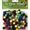 Krafty Kids Pom-Poms – Multi-Color – 3/8-inch – 200 Piece