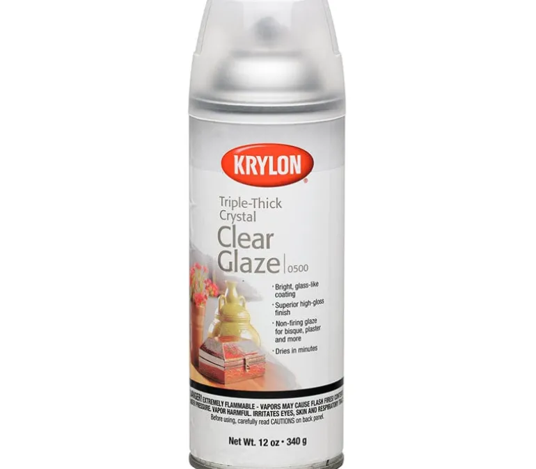Krylon Triple Thick Clear Glaze Aerosol Spray – High Gloss