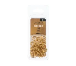 18kt Gold Plated 8×0.7mm Jump Rings  21 Gauge – 84-Piece