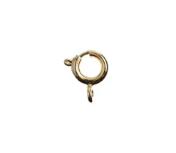 18kt Gold Plated 6mm Spring Ring Clasp – 8-Piece