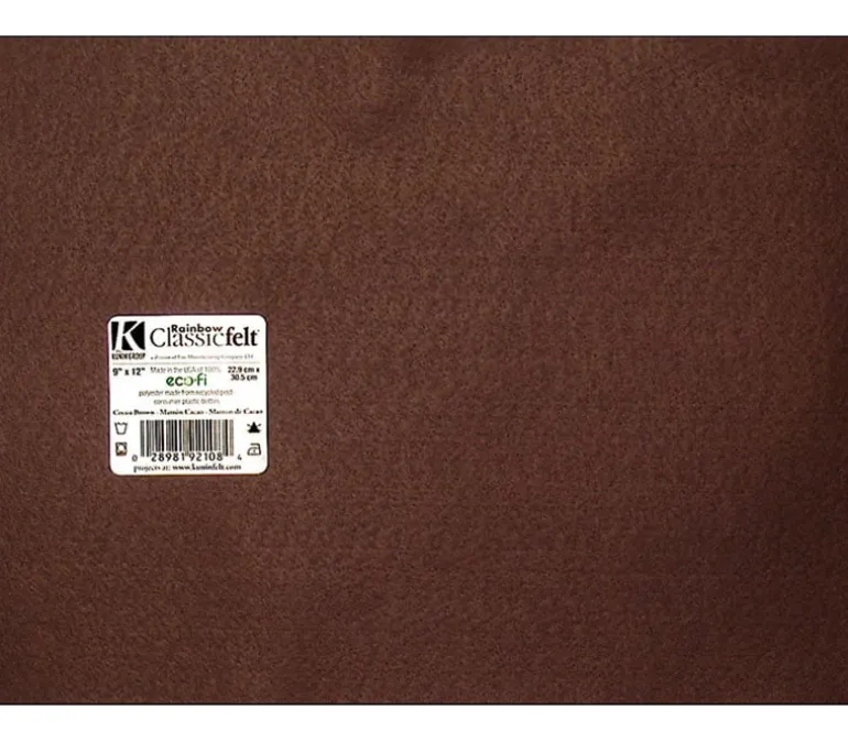 Kunin Classic Felt – 9-inch x 12-inch – Cocoa Brown