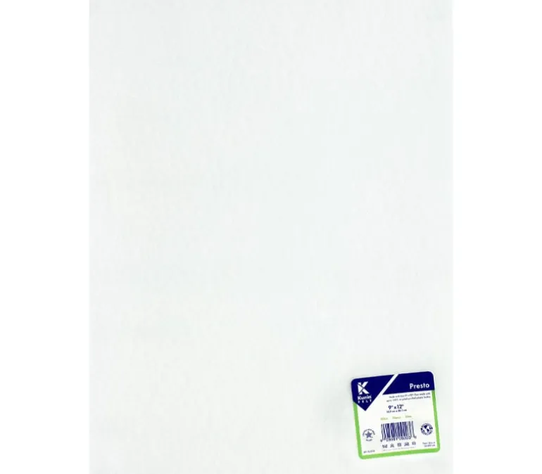 Kunin Presto Adhesive-Backed Felt – 9-inch x 12-inch – Black