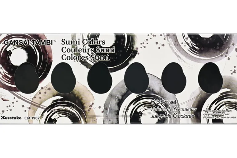 Kuretake Gansai Tambi 6 Gem Color Set