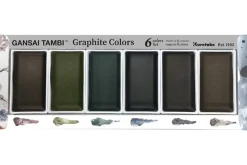 Kuretake Gansai Tambi 6 Graphite Color Set
