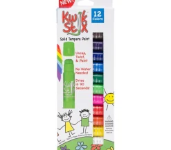 Kwik Stix Solid Tempera Paint Sticks – 12 Piece