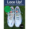 Lace Up Shoelaces Sewing Pattern with Green Aglets