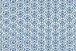 Lakeland Blues Tri-Damask on Medium Blue