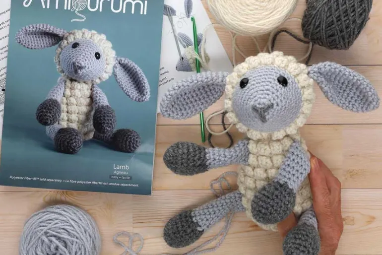 Lamb Amigurumi Crochet Kit