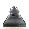 Lantern – Wood with Metal Top