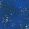 Laurel Burch Basic Glitter Texture in Royal Blue with Gold Metallic Highlights.