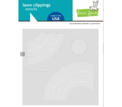 Lawn Fawn Corner Rainbow Stencil