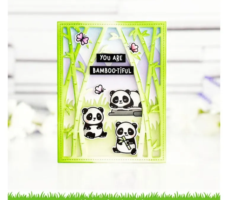 Lawn Fawn Die – Bamboo Forest Backdrop Portrait