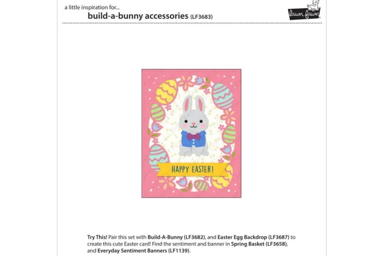 Lawn Fawn Die – Build A Bunny Accessories