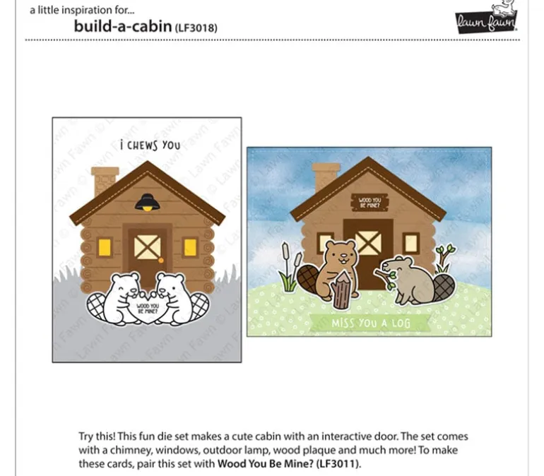 Lawn Fawn Die – Build-A-Cabin