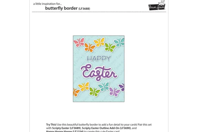 Lawn Fawn Die – Butterfly Border