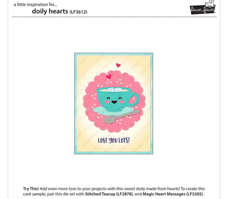Lawn Fawn Die – Doily Hearts