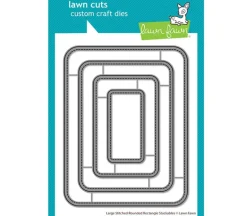 Lawn Fawn Die – Large Stitched Rounded Rectangle Stackable